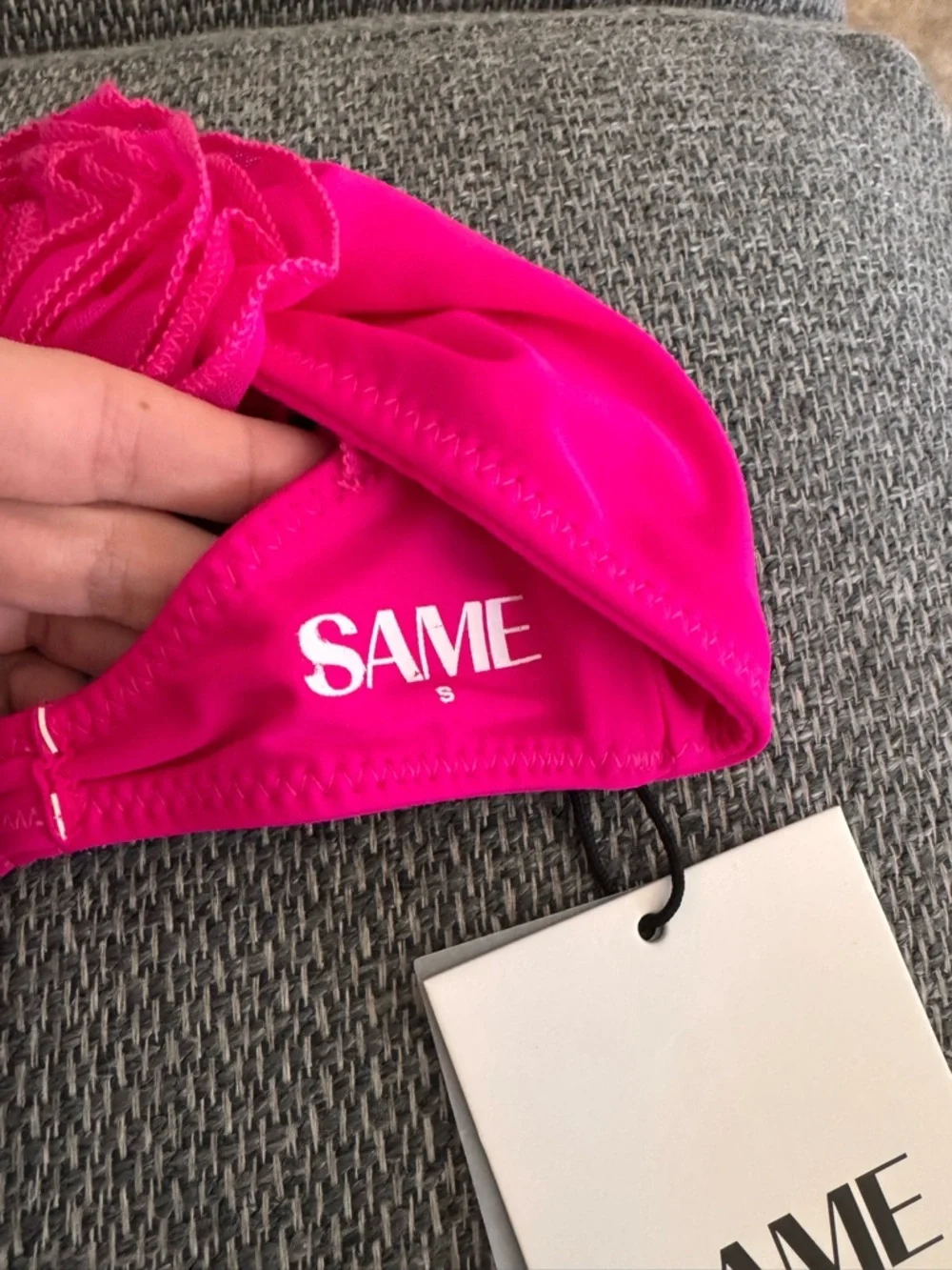 SAME Hot Pink Floral Stretch Headband